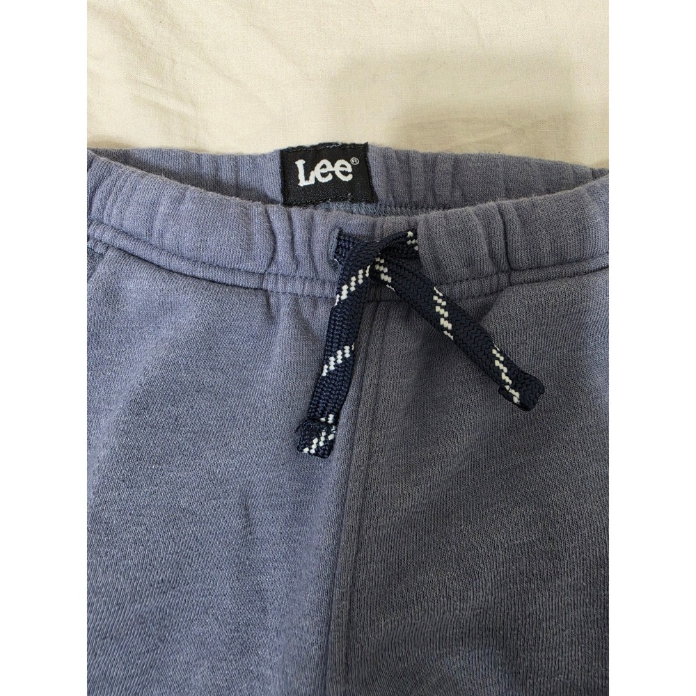 Lee Toddler Boys Blue Gray Fleece Jogger Sweatpants 2T Reinforced Knee Joggers - Picture 3 of 5